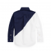 Ralph Lauren Navy/White Colorblock Cotton L/S Shirt